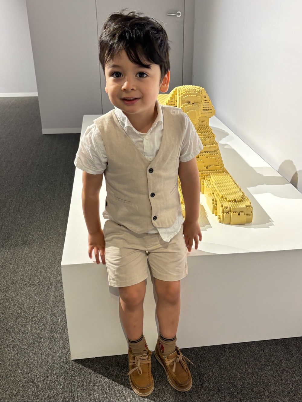 European Designer 🇪🇸 Boy Matching Linen 3-piece Set
